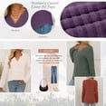 thumbnail image 5 of SUNBS Womens Tops Long Sleeve V Neck Shirts Fall Sweater Casual Blouses Fashion Outfits, 5 of 10