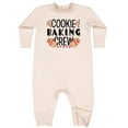 thumbnail image 2 of Inktastic Christmas Cookie Baking Crew with Oven Mitts Baby Fleece Romper, 2 of 4
