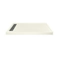 thumbnail image 2 of Transolid FSC6032L-02 60-in x 32-in Cast Solid Surface Shower Base With Left Hand Drain, Cameo, 2 of 9