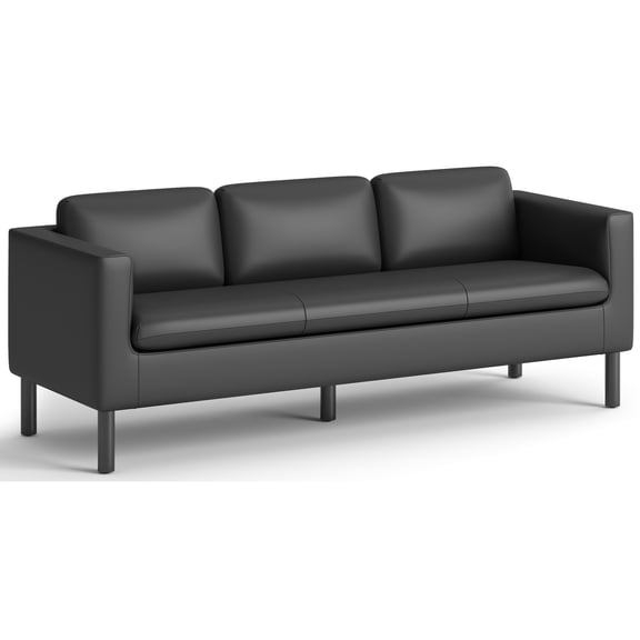 HON HVLVL3.BLK01 77 in. x 26.75 in. x 29 in. Parkwyn Series Sofa - Black