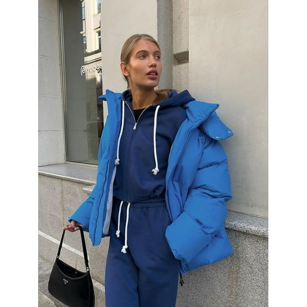 Abrigo, chaqueta de algodón, chaqueta de algodón suelta para mujer, chaqueta suelta superior