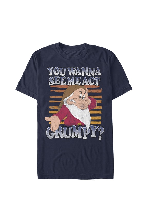 Men's Snow White and the Seven Dwarfs You Wanna See Me Act Grumpy? Graphic T-Shirt