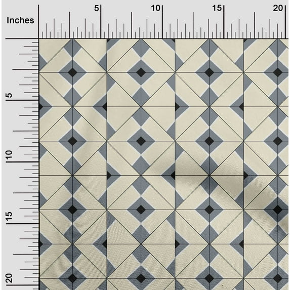 oneOone Viscose Jersey Fabric Diamond Geometric Fabric Prints By Yard 60 Inch Wide