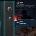 thumbnail image 2 of Gun Safe, Biometric Fingerprint 3-5 Long Gun Safes for Guns and Pistols, Quick Access Gun Storage Cabinets for Shotguns with LED Light & Removable Shelf, 2 of 6