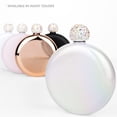 thumbnail image 5 of Koyal Wholesale Matte Black Round Flasks with Rhinestone Lid for Bridesmaid, Bridesmaid Proposal, 1-Pack, 5 of 5