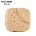 thumbnail image 3 of 100 Fryer Liners, Perforated Paper, Steamer Paper, Steamed, 3 of 5