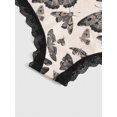 thumbnail image 3 of 3 Pcs Bragas Estampadas Fungi y Mariposas con Encaje, 3 of 4