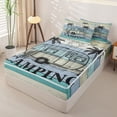 thumbnail image 2 of catabedysis Ocean Beach Camping Zipper Twin Comforter Sets with Fitted Sheet and 2 Pillowcases,Camper Print Zipper Bedding Set For Boys,Multicolor,Light Gray Reversible,4-Piece, 2 of 7