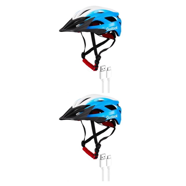 Casco de ciclismo Greeniant con luces bicicleta de carretera montaña Sombrero de seguridad