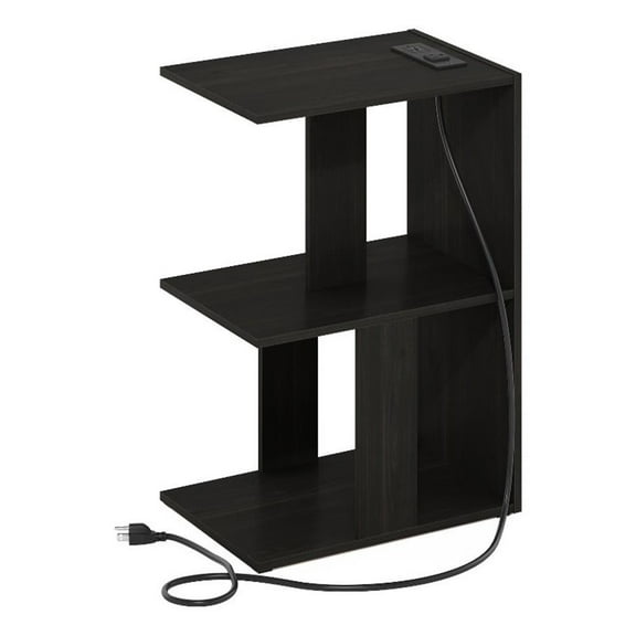 Pemberly Row Sofa End Table with USB Type-C Charging Port in Espresso