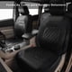 thumbnail image 2 of Juego Completo de Fundas para Asiento de Automovil Universal, 9 Piezas Cubre Asientos para Auto, Fundas para Asientos de Automovil de Cuero PU para Coche, Vehículo Todoterreno, SUV (Negro), 2 of 8