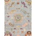 thumbnail image 5 of Pasargad Home Oushak 6' x 9' Hand-Knotted Wool Blue/Green Rug - All Ages, Indoors, 5 of 6