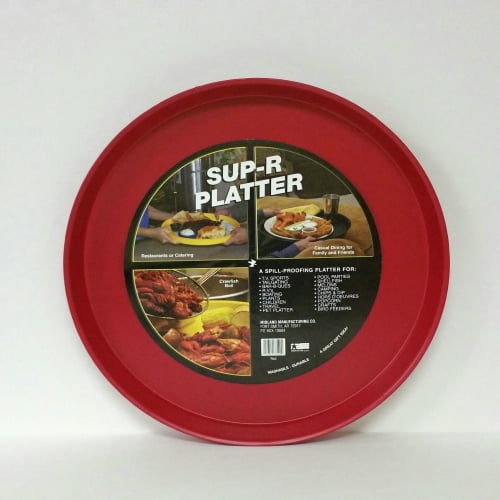 Midland Mfg. Co. Red Platter