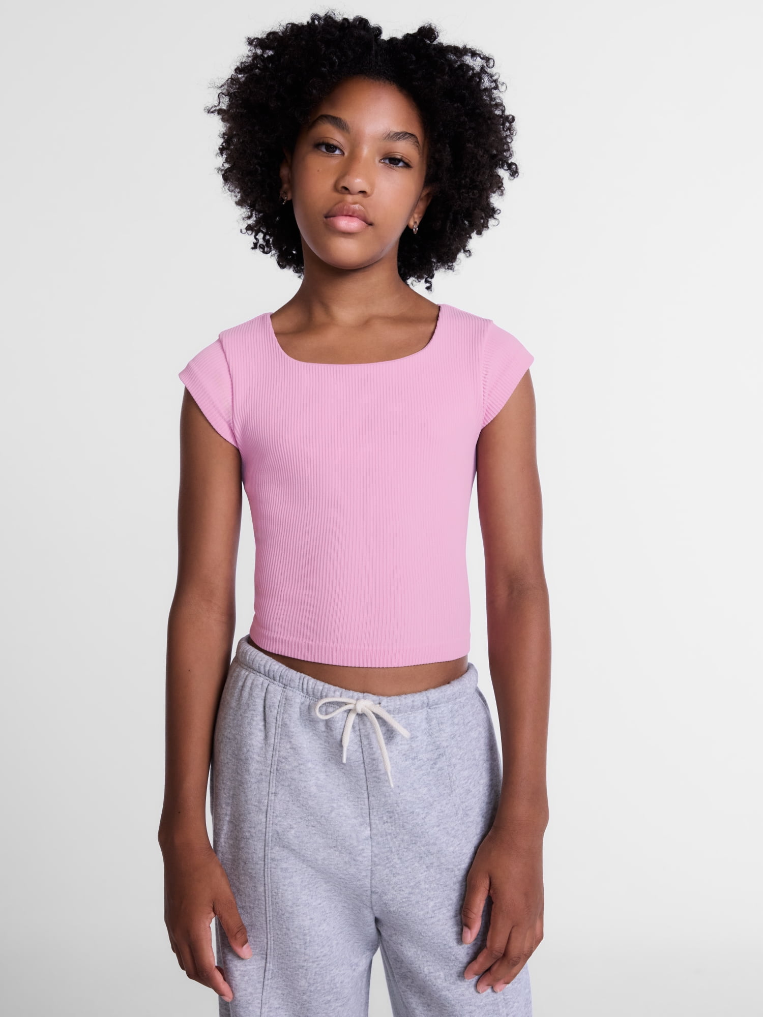 Weekend Academy Girls Velvet Corset Top with Long Sleeves, Sizes 4