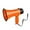 Orange, variant on Portable Megaphone Bullhorn 20 Watt Power Megaphone Speaker Voice and Siren/Alarm Modes with Volume Control and Strap (Black)
