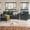Dark Gray, variant on Pingliang Home Living Room Furniture Set, Sectional Sofa Couch with Storage Ottoman and Accent Chair,Modern Linen 3 Seater Small L Shaped Couch with Single Chair for Living Room, Office, Apartment