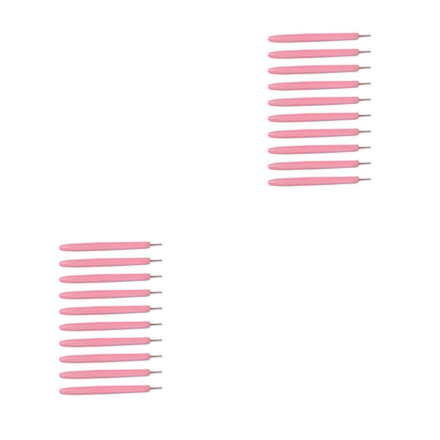 Unatoiry 10 Pieces Quilling Needle Paper Rolling Tools with Good Texture Easy Operation DIY Accessories Card Making Supplies Art Craft pink 2Set