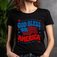 thumbnail image 5 of God Bless America T-Shirt | Patriotic USA Flag Tee for Men and Women , Asphalt, S, 5 of 6