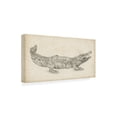 thumbnail image 2 of Ethan Harper 'Crocodile Sketch' Canvas Art, 2 of 3