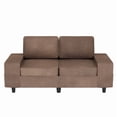 thumbnail image 7 of Meetleisure 70" 2 Seater Sofa,Extra Deep Seat Loveseat Couch for living Room,with Side Pockets Free 2 Cushions,Coffee, 7 of 7