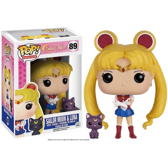 Figura Funko Sailor Moon con Luna 9.5 cm Multicolor