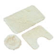 thumbnail image 1 of Tapete de BAÑO ilios innova JUEGO 3 piezas Color crema, 1 of 9