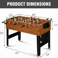 thumbnail image 6 of SUGIFT 4ft 7-in-1 Multi Game Table Set w/Hockey/Pool/Foosball/Ping Pong/ Shuffleboard Chess and Backgammon Combo Game Table for Adults Kids, 6 of 7