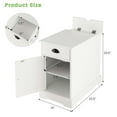 thumbnail image 4 of Costway 2 PCS Side Table Nightstand with Charging Station Storage for Living Room Bedroom, 4 of 9