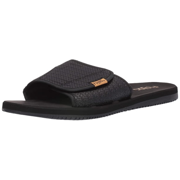 FLOJOS Tongs Homme Duke Noir Tissé 14 m US