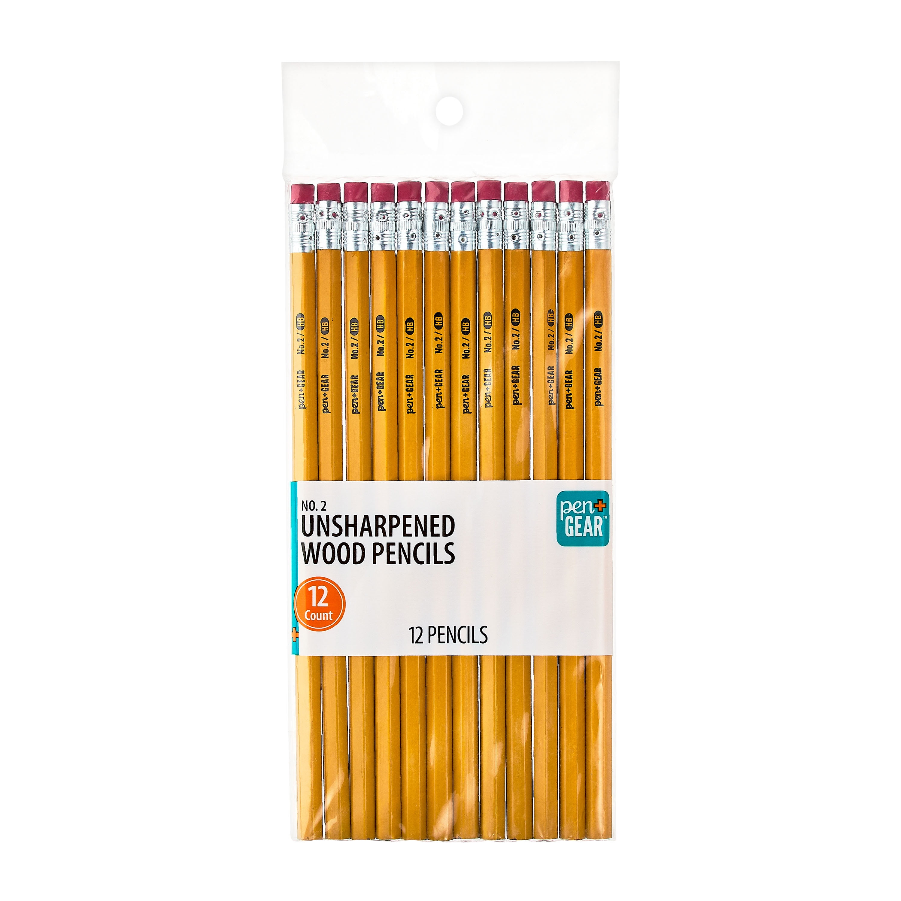 Pen + Gear No. 2 Wood Pencils, Yellow, 8 Count - Walmart.com