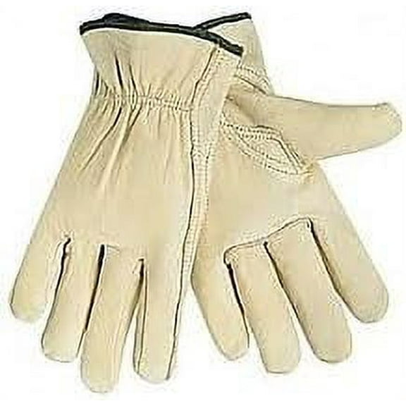 12 Pair XLarge Leather Work Gloves. Ideal Hand Protection all Environments.