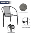thumbnail image 3 of Grezjxc Modern Rattan Outdoor,Indoor Bedroom Restaurant Dining Chairs, Stackable Rattan Chairs for Patio or Drawing Room, Set of 4, Gray, 3 of 8