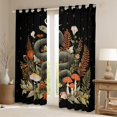 thumbnail image 2 of Homewish Country Botanical Fungus Black Out Curtains,Safari Snake Curtains Pack of 2 (42x63 Each),Rustic Mushroom Floral Bedroom Curtains For Girls,Ultra Soft Home Decor, 2 of 6