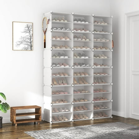 72 Pairs Shoe Rack Organizer with Door