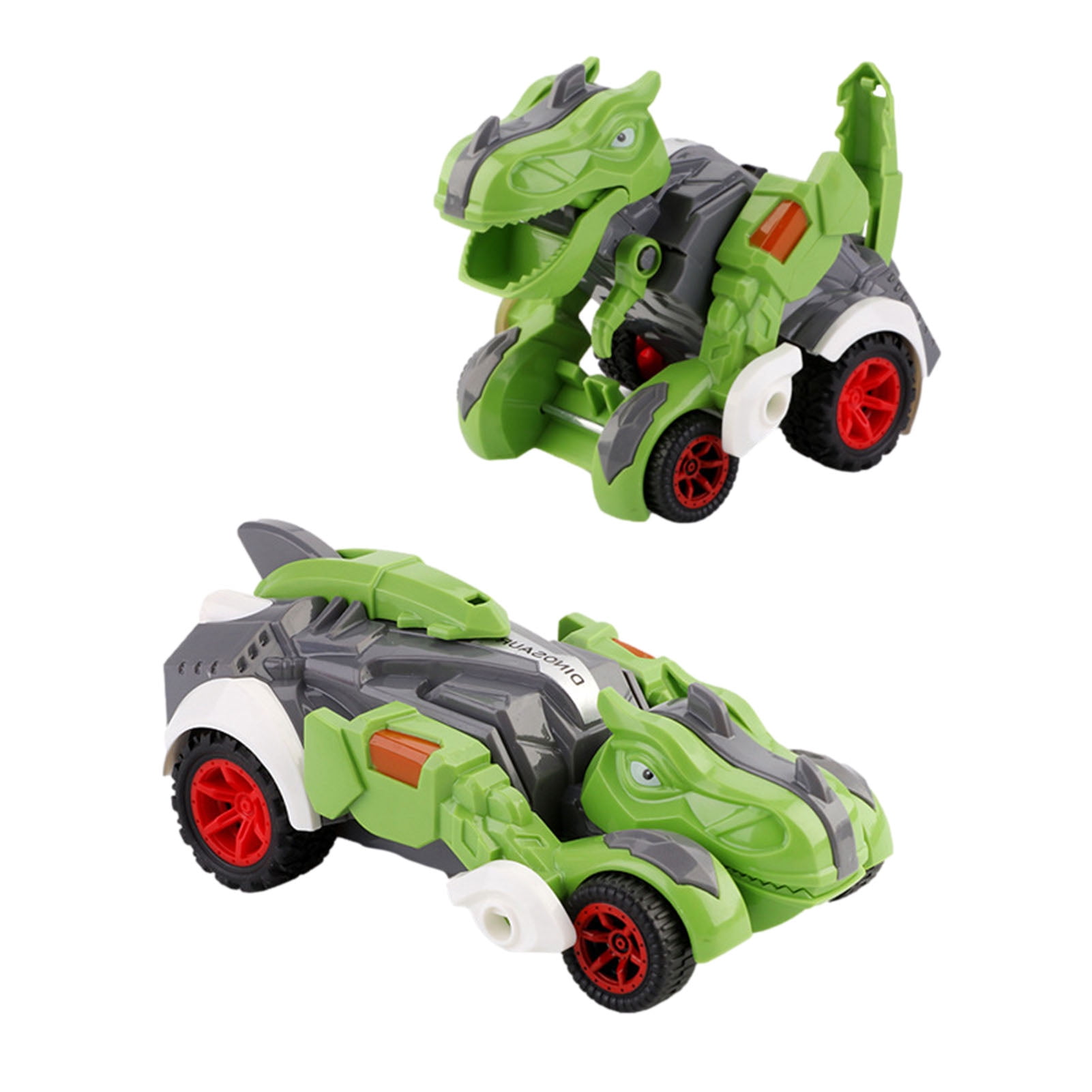Ourine Transformer Dinosaur Car Omnidirectional Deformation Car Toy with Light Remote Control Car for Kids