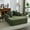 Corduroy | Green, variant on Extra-Wide 61'' Chaise Lounge Chair, Oversized Comfy Upholstered Sofa with Pillows, Fluffy Plush Faux Fur Cloud Sofas Couches Sofa Couch Reading Chairs for Living Room