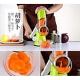 thumbnail image 3 of Mandolines Multifunctions Vhermosa Coupe-Légumes Manuel 3 Lames Cylindriques Acero Inoxidable Verde, 3 of 5