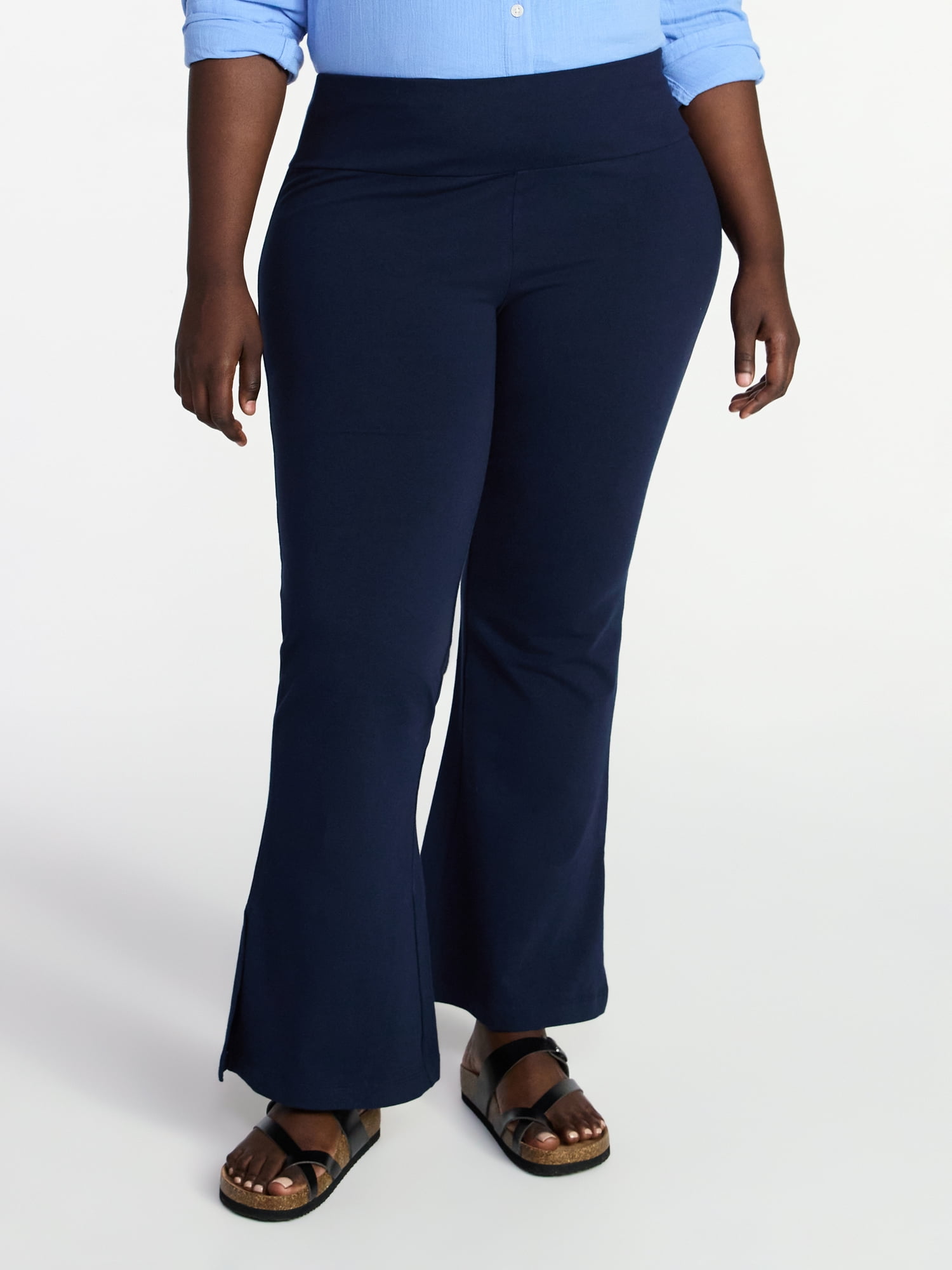 Terra & Sky Women's Plus Size Flare Leggings, Sizes 0X-5X