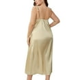 thumbnail image 2 of Vedolay Pajamas For Women Soft Comfy Women's Plus Size 2 Piece Sleepwear Top Pajama Shorts Set,Beige XXL, 2 of 5