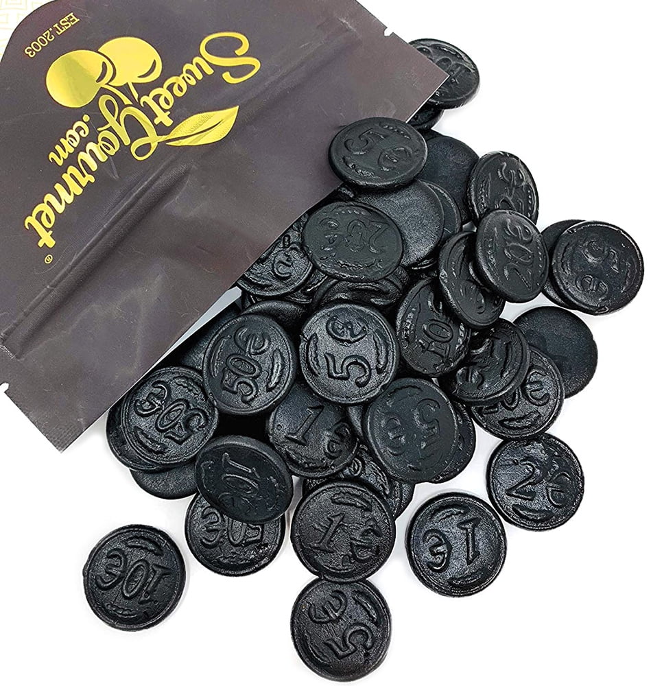 SweetGourmet Premium Dutch Licorice | Salted Licorice Coins Bulk Candy | 2.2 Pounds