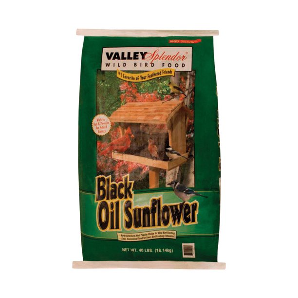 Valley Splendor Black Oil Sunflower Seed, 40 lbs.