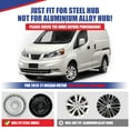 thumbnail image 6 of 1 Pack 15" Wheel Rim Cover for 2013-2021 Nissan Nissan NV200,Hubcap Wheel Cover Replacement,Compatible With Steel Wheels,Snap on Installation,PP Material,Lacquer, 6 of 7