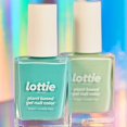 thumbnail image 3 of Lottie London Plant Based Gel Effect Nail Polish Iconic, All Free, Pastel Green, 0.33 fl oz Bottle, 3 of 10