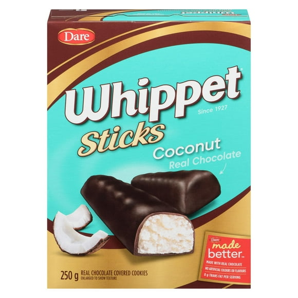 Whippet bâtonnets noix de coco, Dare 250g