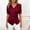 Wine women v neck satin blouse a1, variant on Women V Neck Short Sleeve Satin Wrap Blouse Elegant Party Slim Fit Summer Tops Work Tunic Dressy Casual Outfits, Wine M