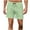 Mint Green, variant on CHEEREAM Men's Casual Cotton Shorts 5 Inch Summer Beach Shorts Lightweight Drawstring Elastic Waist Chino Golf Shorts Beige L