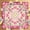 Color 3, variant on Mahjong Mat 31.5" x 31.5" Floral Geometric Pink Lotus Motifs Ornamental Frame Non-Slip Noise Reduction American Mahjong Tiles Table Cover for Dominoes Poker Card Board Games Gift