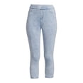 thumbnail image 4 of Time and Tru Women's High Rise Pull On Capri Jeggings, 23" Inseam, 4 of 5