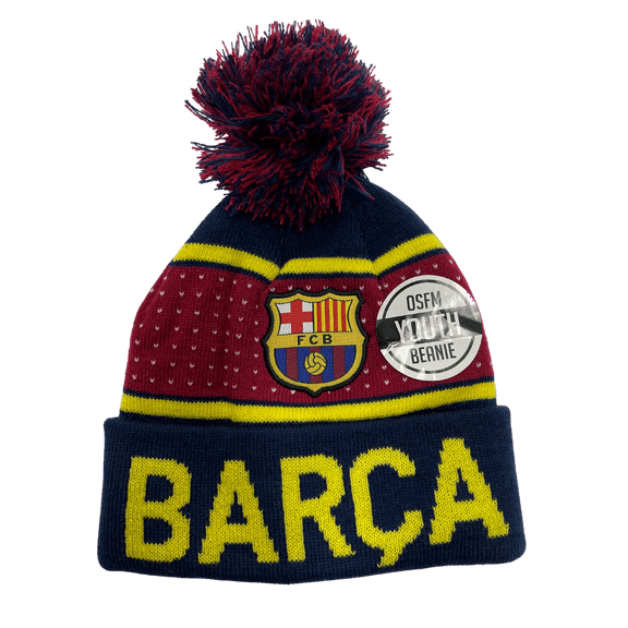 FC Barcelona beanie hat kids youth size Officially Licensed Product Soccer style 3
