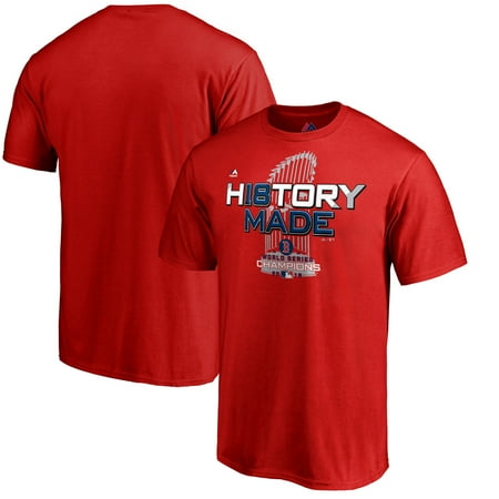 College World Series Tee - Boston Red Sox Majestic 2018 World Series Champions Locker Room T-Shirt - Red